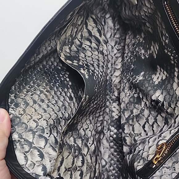 Marc by Marc Jacobs Croc Embossed Pattern Leather Flap Satchel Bag - Picture 11 of 11